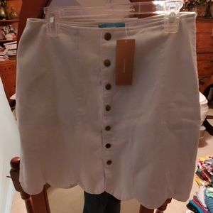 Light blue Jean scalloped skirt